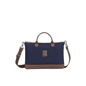 Porte-Documents Longchamp Briefcase S Tela Bleu | 68312-GJDW