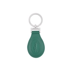 Porte-clés Longchamp Cuir Grise Vert | 94285-DQHI