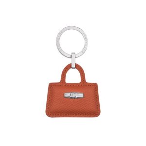 Porte-clés Longchamp Cuir Rouge Foncé | 02687-ZPRT