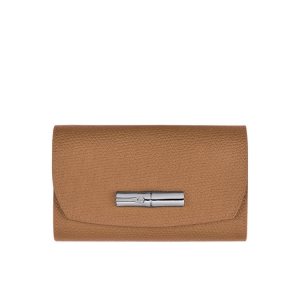 Portefeuilles Longchamp Cuir Beige | 48961-JZYC