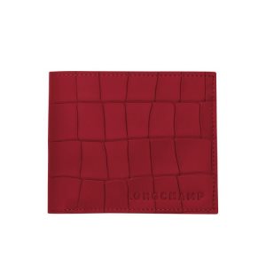 Portefeuilles Longchamp Cuir Rouge | 72089-ARCG