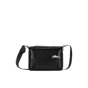 Sac Banane Longchamp Pouch Tela Noir | 45832-OEKX