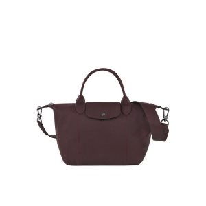 Sac À Main Longchamp S Cuir Bordeaux | 17064-TNKG