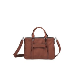 Sac À Main Longchamp S Cuir Marron | 07684-WEIK