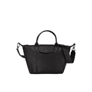 Sac À Main Longchamp S Cuir Noir | 50712-GEUY