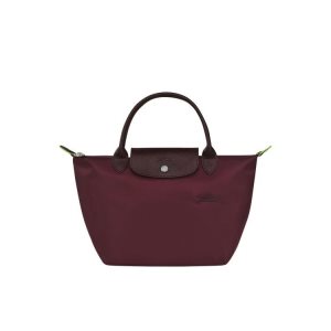 Sac À Main Longchamp S Recycled canvas Bordeaux | 59682-XSRP