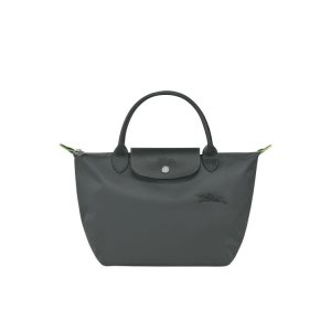 Sac À Main Longchamp S Recycled canvas Grise Foncé | 26091-RVON