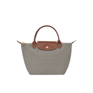 Sac À Main Longchamp S Turtledove Recycled canvas Grise | 51472-RUME