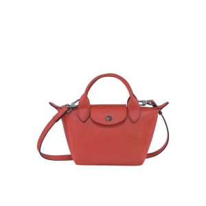 Sac À Main Longchamp Xs Terracotta Cuir Orange | 67923-HAEI