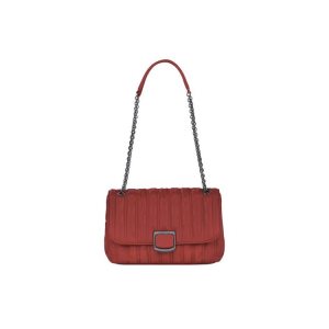 Sacs Crossbody Longchamp M Cuir Rouge | 45862-SEYH