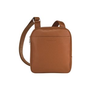 Sacs Crossbody Longchamp S Caramel Cuir Marron | 28349-JGWH