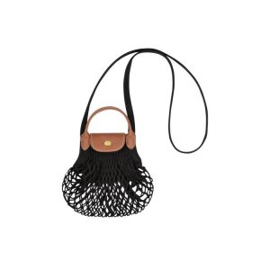 Sacs Crossbody Longchamp Xs Tela Noir | 81072-JNSL