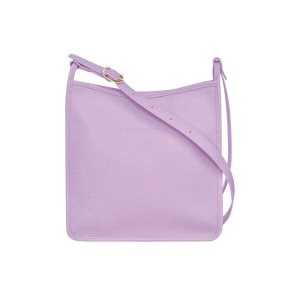 Sacs Crossbody Longchamp Zipped L Cuir Violette | 90547-ZAUP