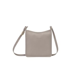 Sacs Crossbody Longchamp Zipped L Turtledove Cuir Grise | 37892-SECL