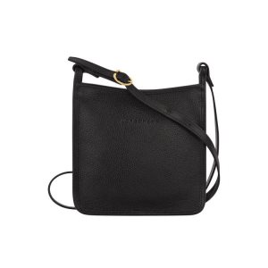 Sacs Crossbody Longchamp Zipped S Cuir Noir | 25079-BIHW