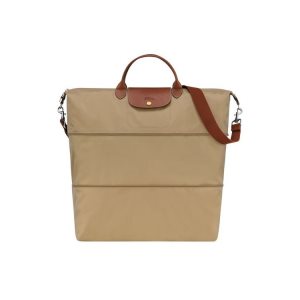 Sacs De Voyage Longchamp Expandable Desert Recycled canvas Kaki | 20431-CLIV