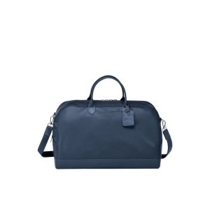 Sacs De Voyage Longchamp L Cuir Bleu Marine | 40296-KWAM