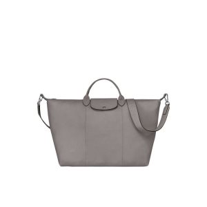 Sacs De Voyage Longchamp L Turtledove Cuir Grise | 12506-ILCU