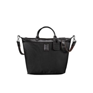 Sacs De Voyage Longchamp Tela Noir | 62398-JPBK