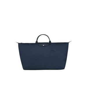 Sacs De Voyage Longchamp Xl Recycled canvas Bleu Marine | 98316-YSAB