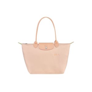 Sacs À Bandoulière Longchamp S Flowers Recycled canvas Rose Clair | 24973-PKTJ