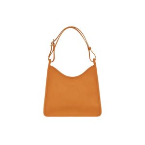 Sacs À Bandoulière Longchamp Saffron Cuir Orange | 45237-YRZE