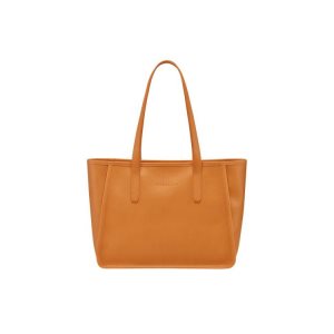 Sacs À Bandoulière Longchamp Saffron Cuir Orange | 82710-UHYS