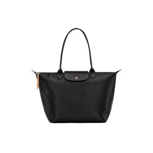 Sacs À Bandoulière Longchamp Shopping L Tela Noir | 87234-NEXP