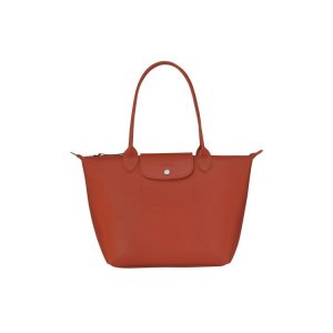 Sacs À Bandoulière Longchamp Shopping S Terracotta Tela Orange | 54186-PSLD