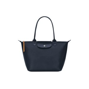 Sacs À Bandoulière Longchamp Shopping S Tela Bleu Marine | 75946-IRHE