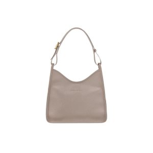 Sacs À Bandoulière Longchamp Turtledove Cuir Grise | 19568-OBNY