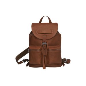 Sacs À Dos Longchamp M Cuir Marron | 74109-GWTP