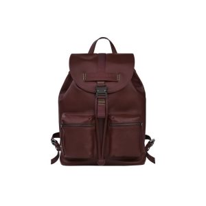 Sacs À Dos Longchamp M Cuir Rouge | 12940-HXRL