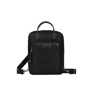 Sacs À Dos Longchamp Recycled canvas Noir | 78513-JZTA