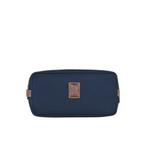 Trousses De Toilette Longchamp Tela Bleu | 24078-WNYO