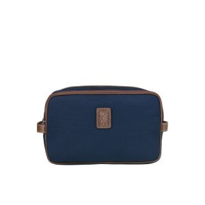 Trousses De Toilette Longchamp Tela Bleu | 29381-UWQM